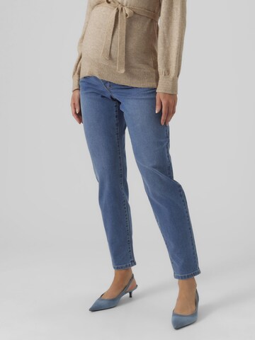 Vero Moda Maternity Tapered Jeans 'VMMZia' in Blue: front