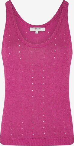 Top in maglia di Morgan in rosa: frontale