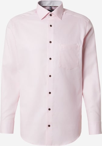 OLYMP Regular Fit Paita 'Luxor' värissä vaaleanpunainen: etupuoli