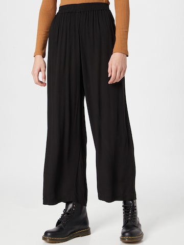 Kaffe Wide leg Pants 'Dacia Amber' in Black: front