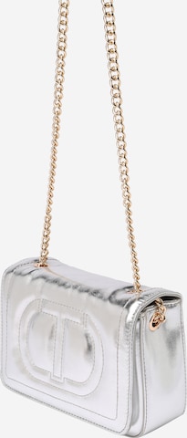 Twinset Crossbody Bag in Silver: front