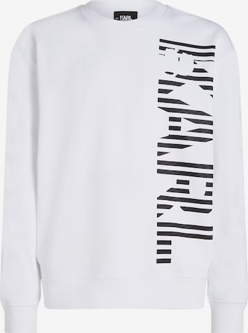 Sweat-shirt Karl Lagerfeld en blanc : devant