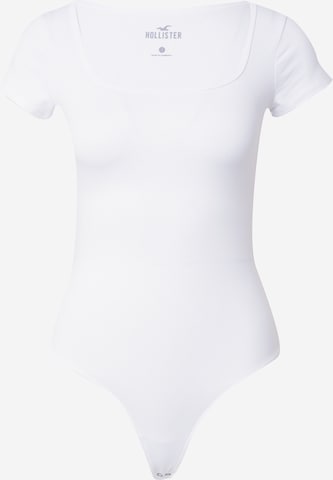 HOLLISTER T-shirtbody i vit: framsida