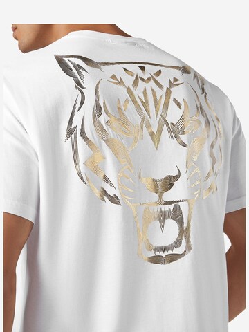 T-Shirt 'Tiger' Plein Sport en blanc