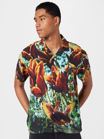 Coupe regular Chemise Obey en mélange de couleurs : devant