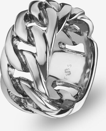 FAVS Ring in Silver: front