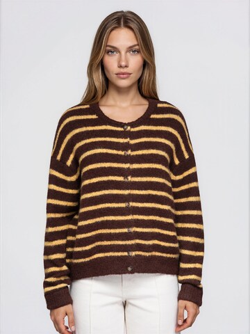 Ombre Knit cardigan in Brown