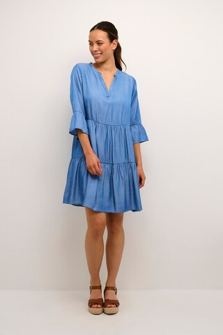 Cream Dress 'Siran' in Blue