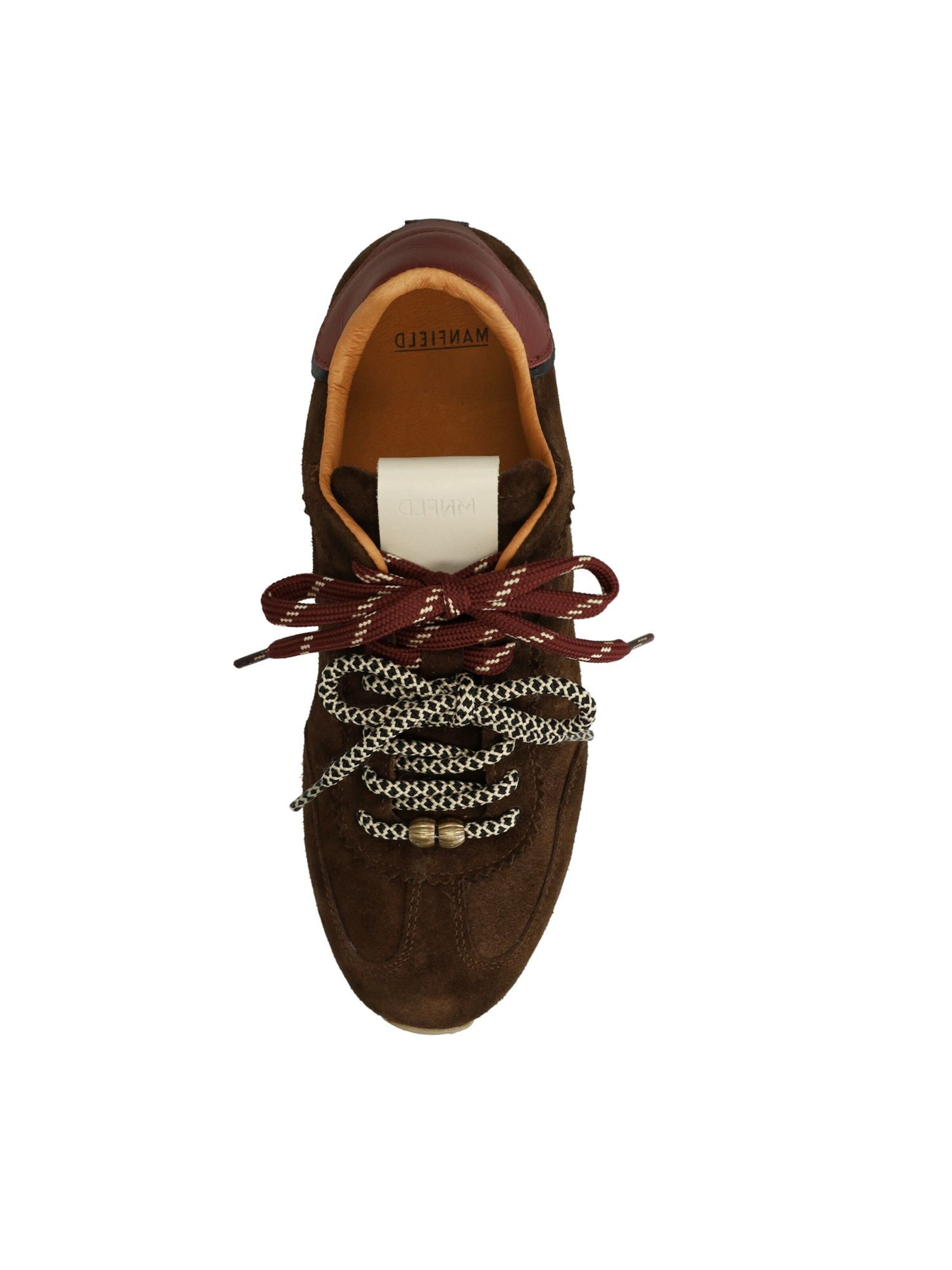 MANFIELD Sneakers laag in Bruin