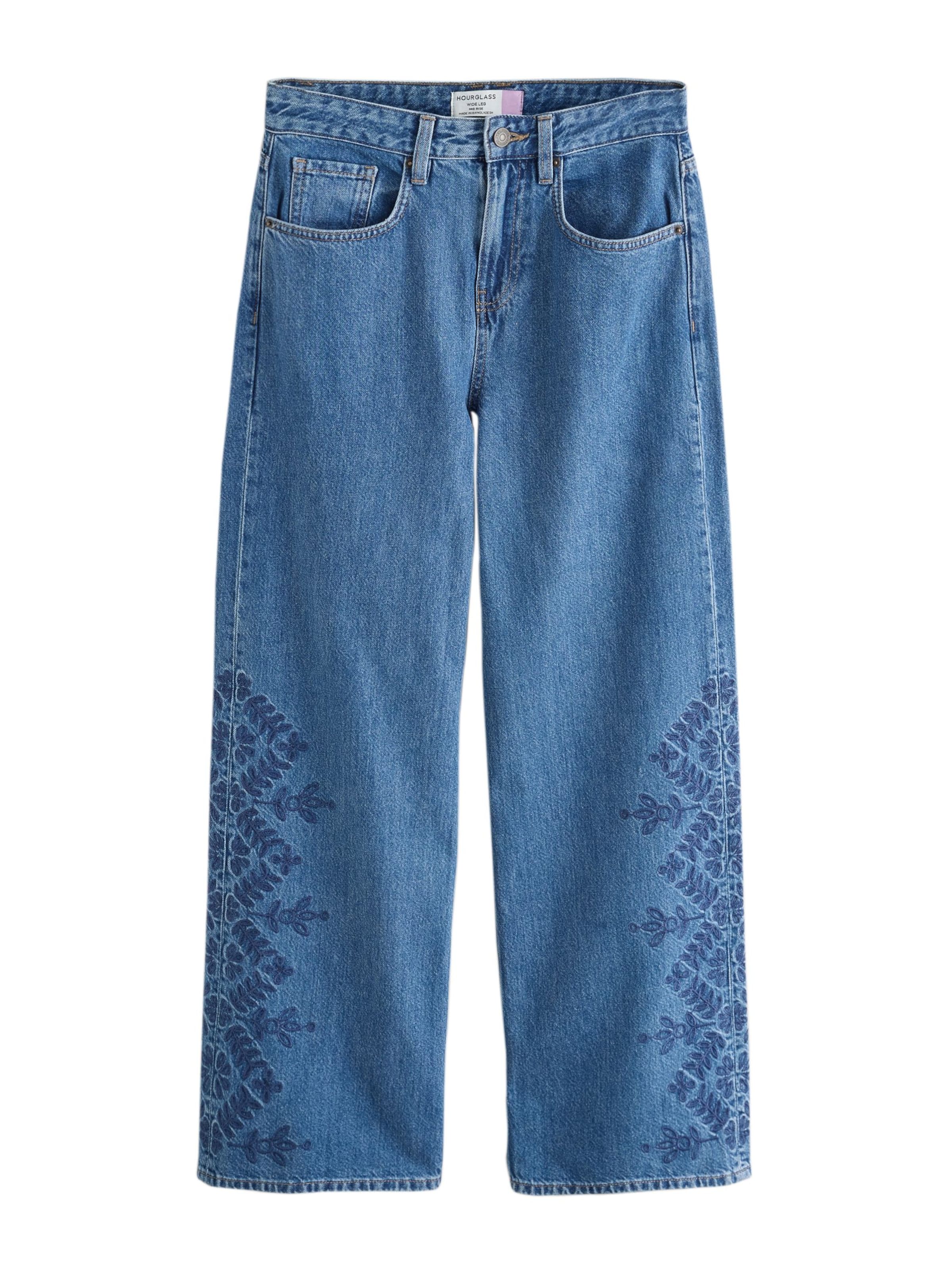 Wide Leg Jean Next en bleu : devant