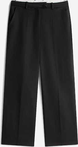 TOMMY HILFIGER Regular Trousers with creases in Black: front