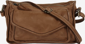 Sac à bandoulière Cluty en marron : devant