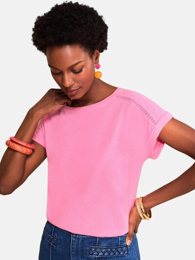 Tricou pe S love & roses pe roz deschis, Vizualizare produs