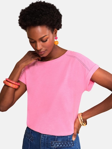 love & roses Shirt in Roze: voorkant