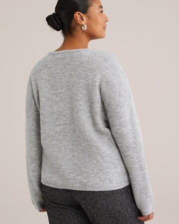 WE Fashion Strickjacke in Grau