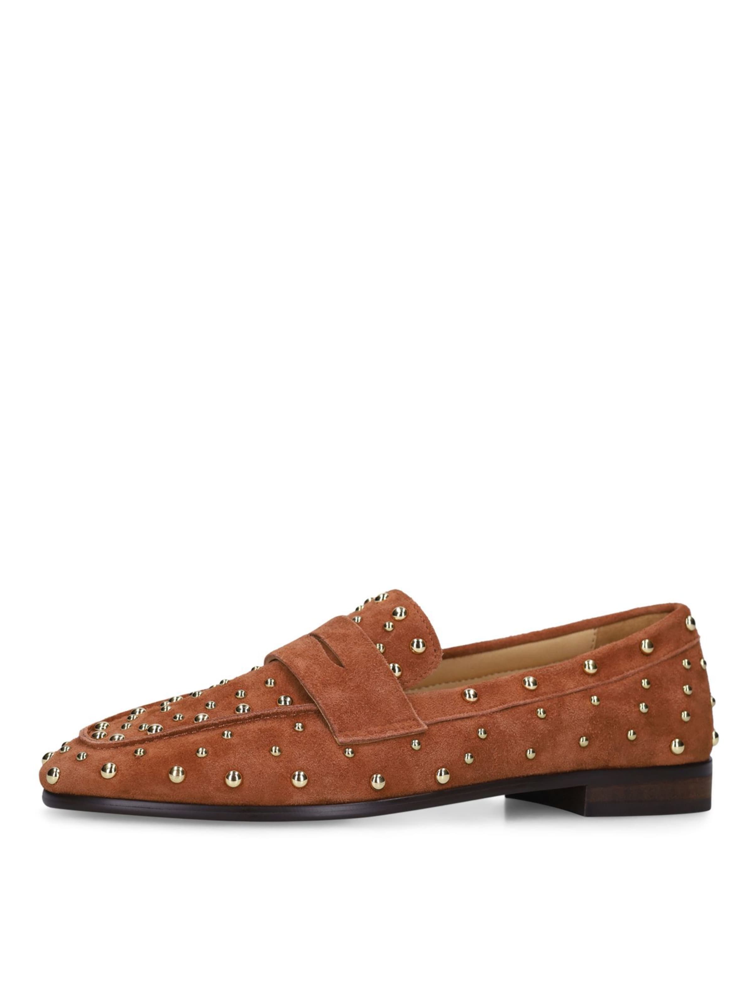 MANFIELD Mocassin en 36 en orange, Vue avec produit