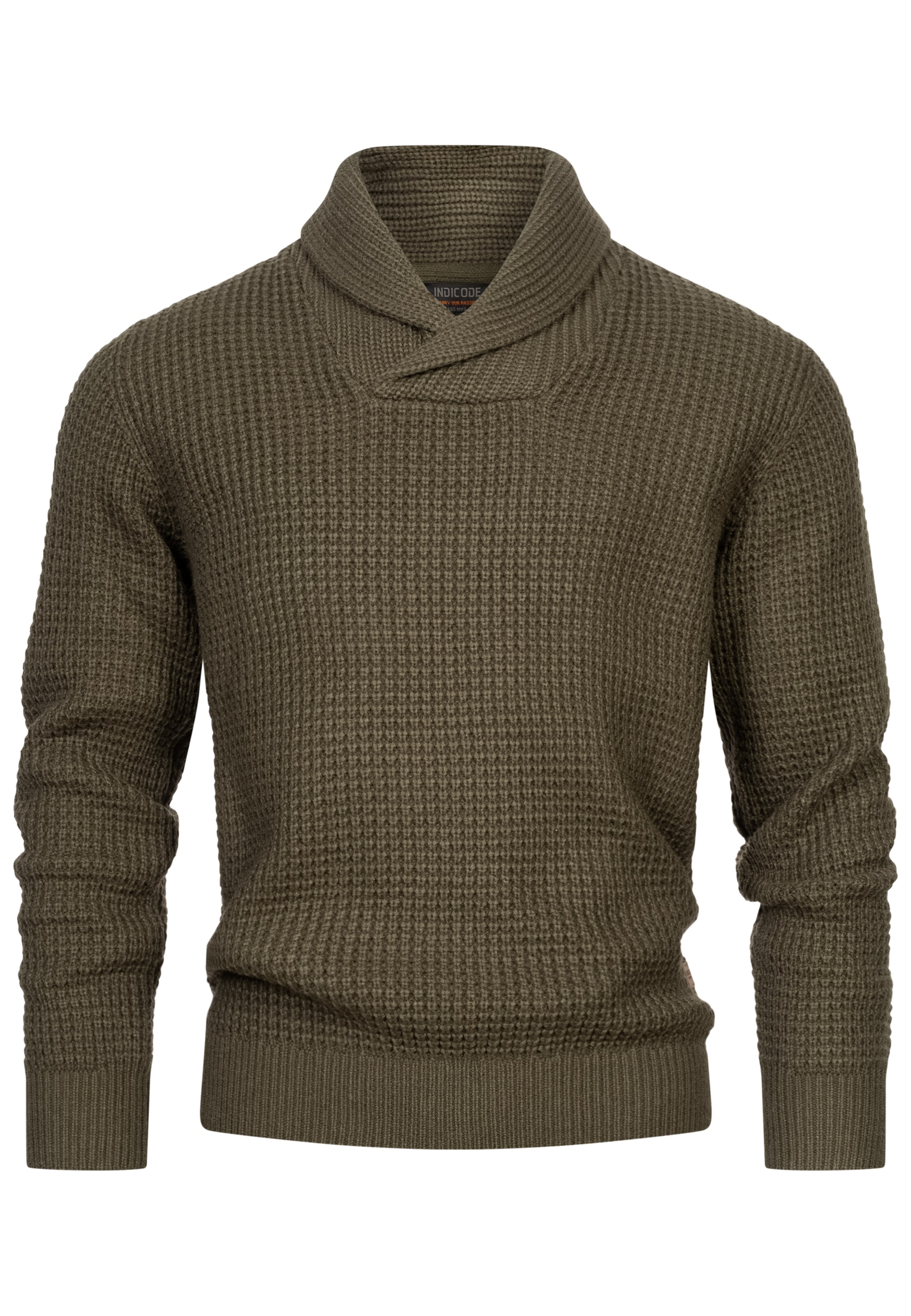 INDICODE JEANS Sweater 'Brockly' in Green: front