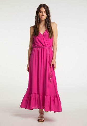 Robe IZIA en rose : devant