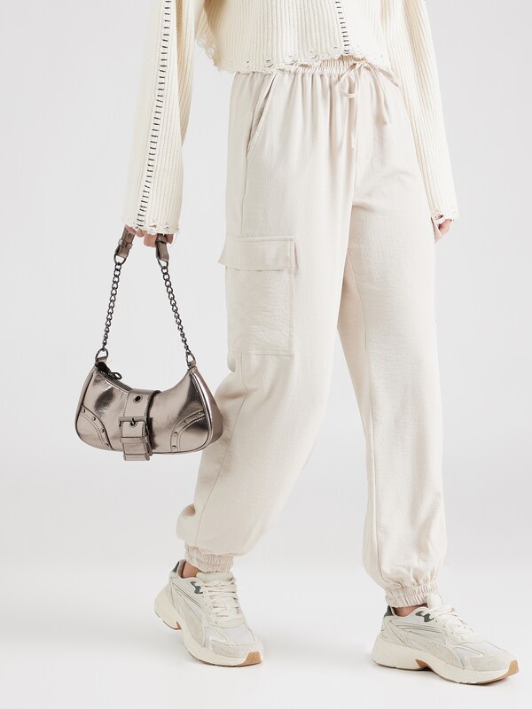 ONLY Tapered Cargo Pants 'FRANCI' in Light Beige