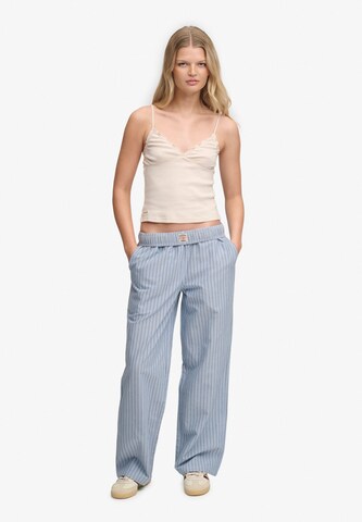 Superdry & Co Loosefit Broek in Blauw