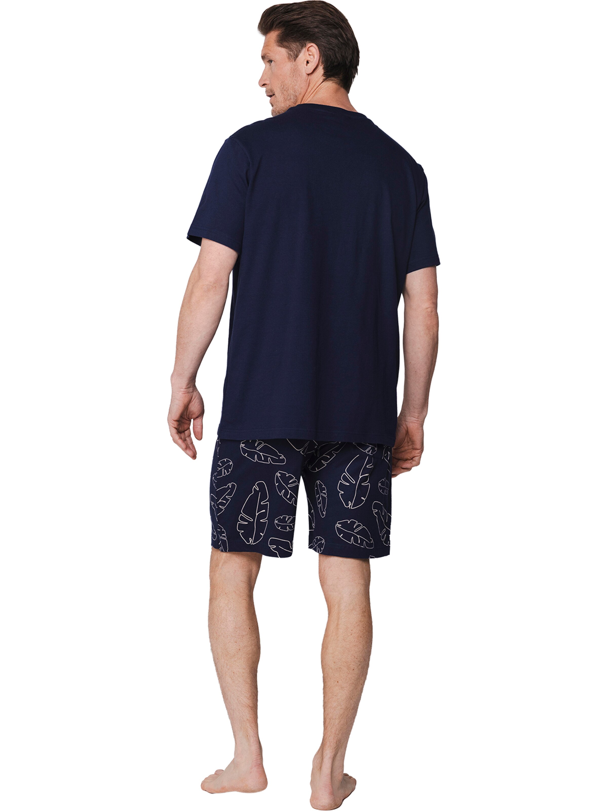 Pyjama court 'Shortama' Pastunette en bleu