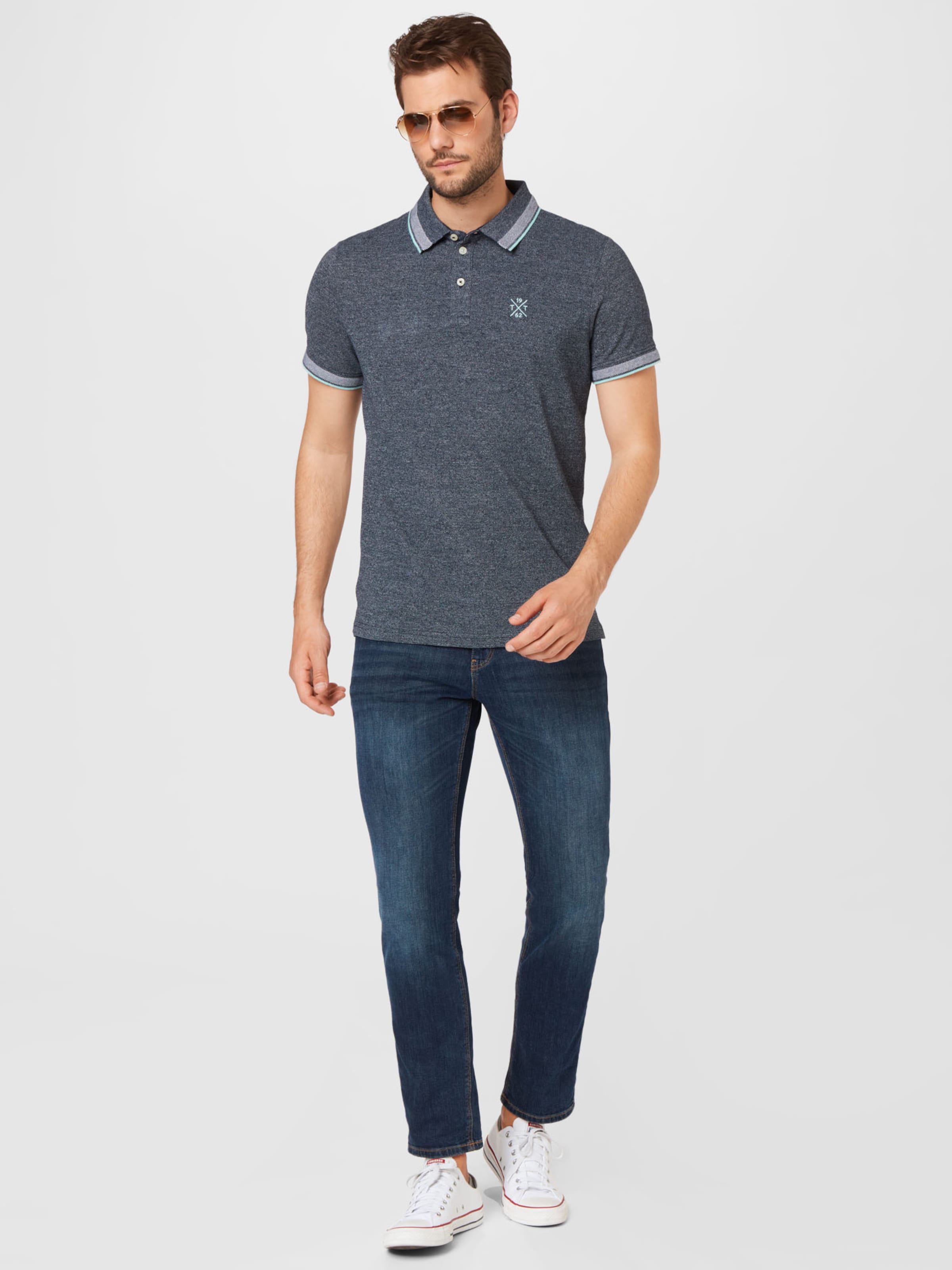 Männer Große Größen TOM TAILOR T-Shirt in Nachtblau - QR64284