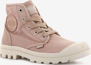 Palladium High-Top Sneakers in Pink