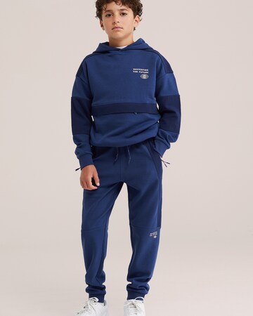 WE Fashion Zwężany krój Spodnie w kolorze niebieski