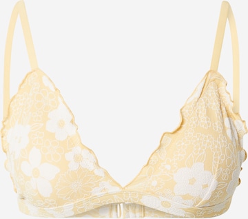 AERIE Triangle Bra in Yellow: front