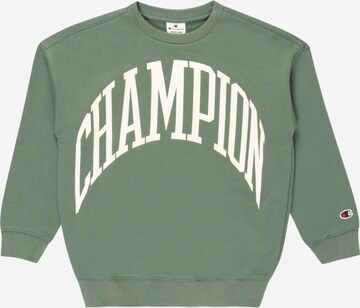 Champion Authentic Athletic ApparelSweater majica - zelena boja: prednji dio