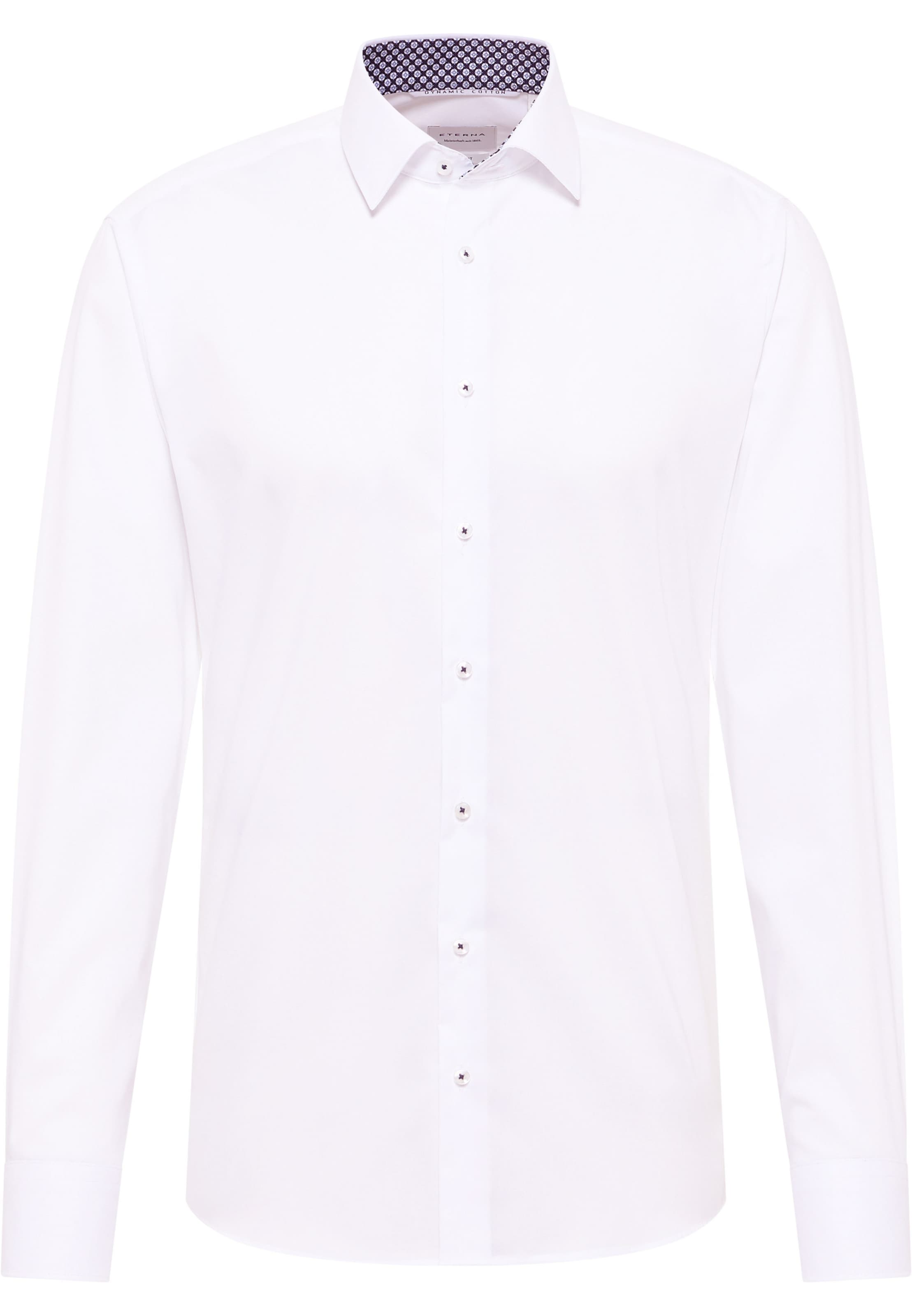 ETERNA Slim fit Business shirt in White: front