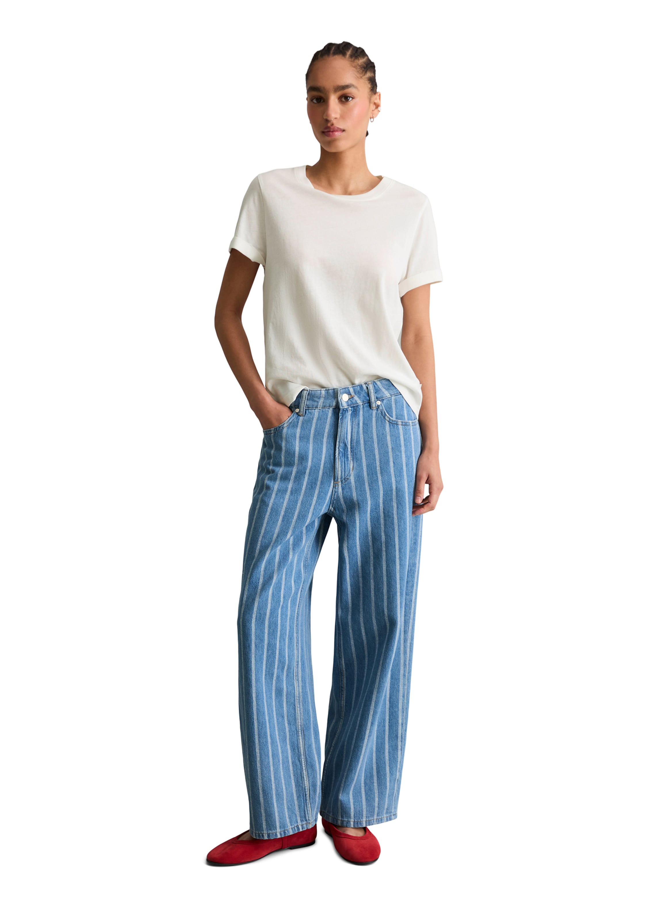 Marc O'Polo DENIM Wide leg Jeans in Blue: front
