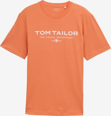 T-Shirt TOM TAILOR en orange : devant