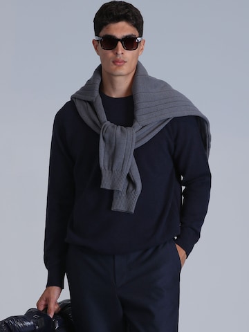 Sweat-shirt Lufian en bleu : devant
