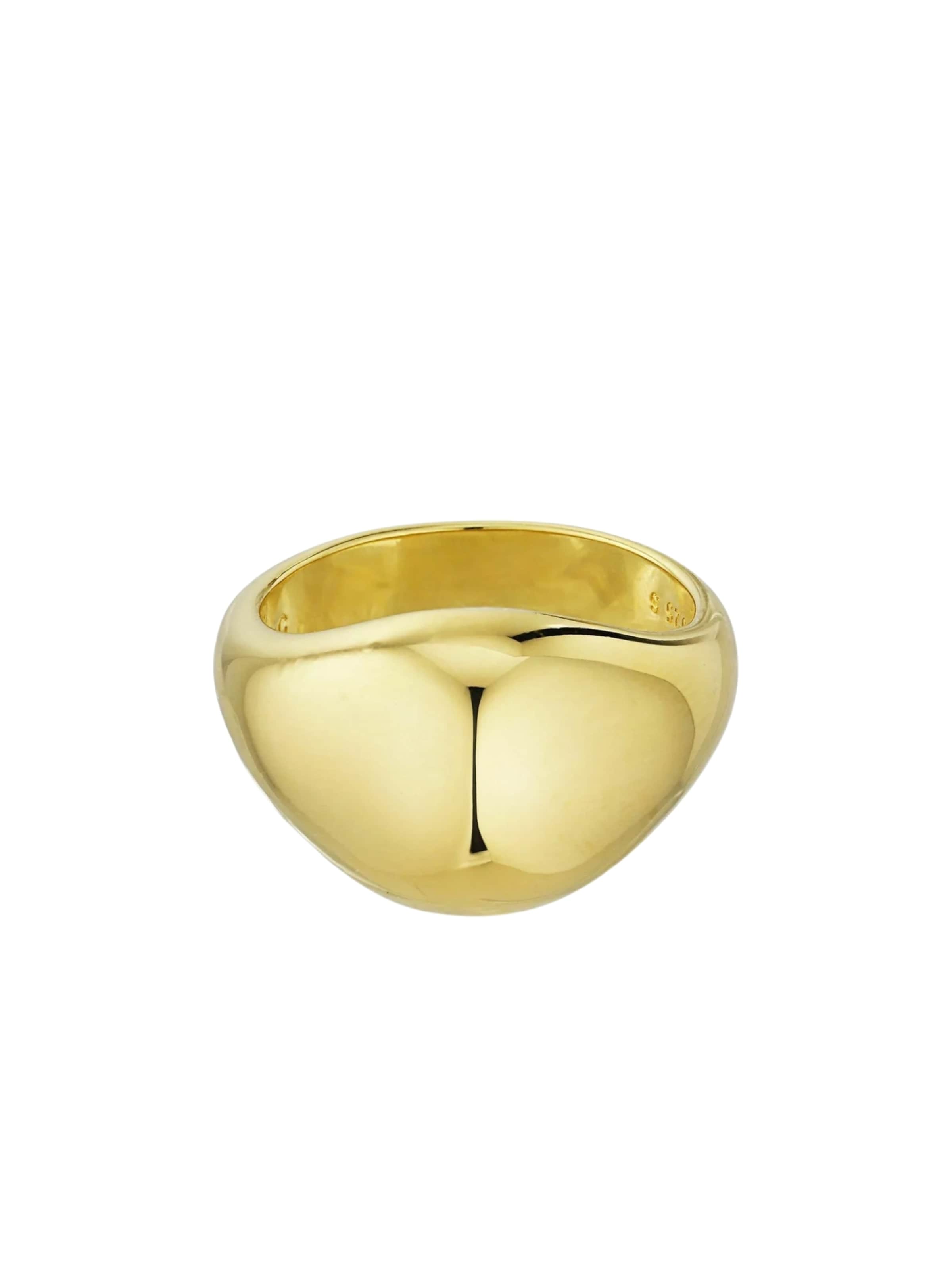 Jane Kønig Ring 'Atomic Dome Signet' i guld, Produktvisning