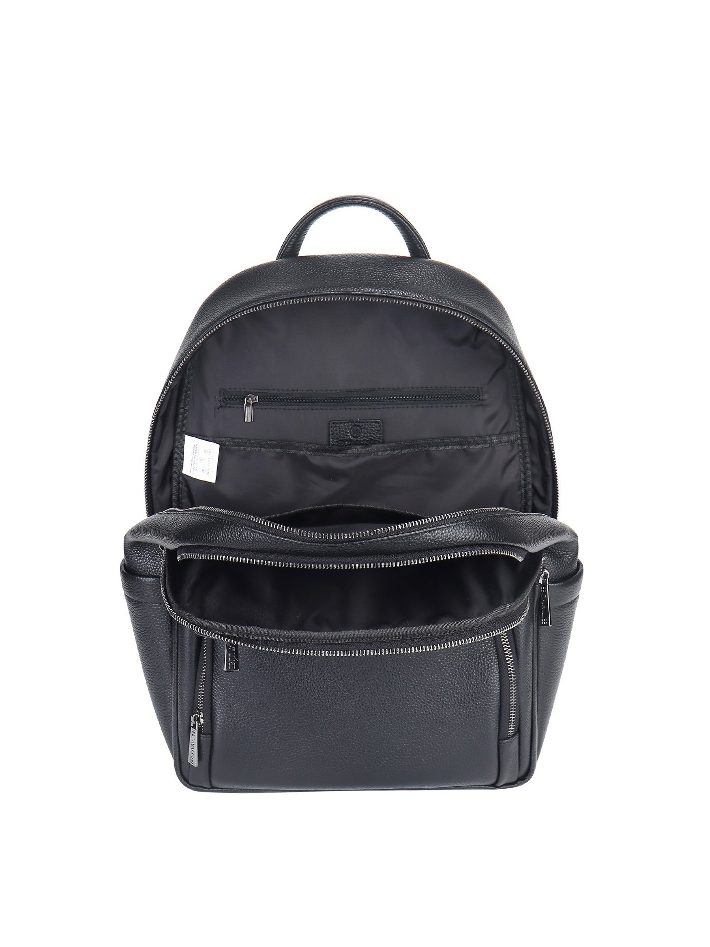 Zaino 'Zaino B Cavalli Vera Pelle - Chiusura Zip, Tasche Multiple, Manico Pelle' di B. Cavalli in nero
