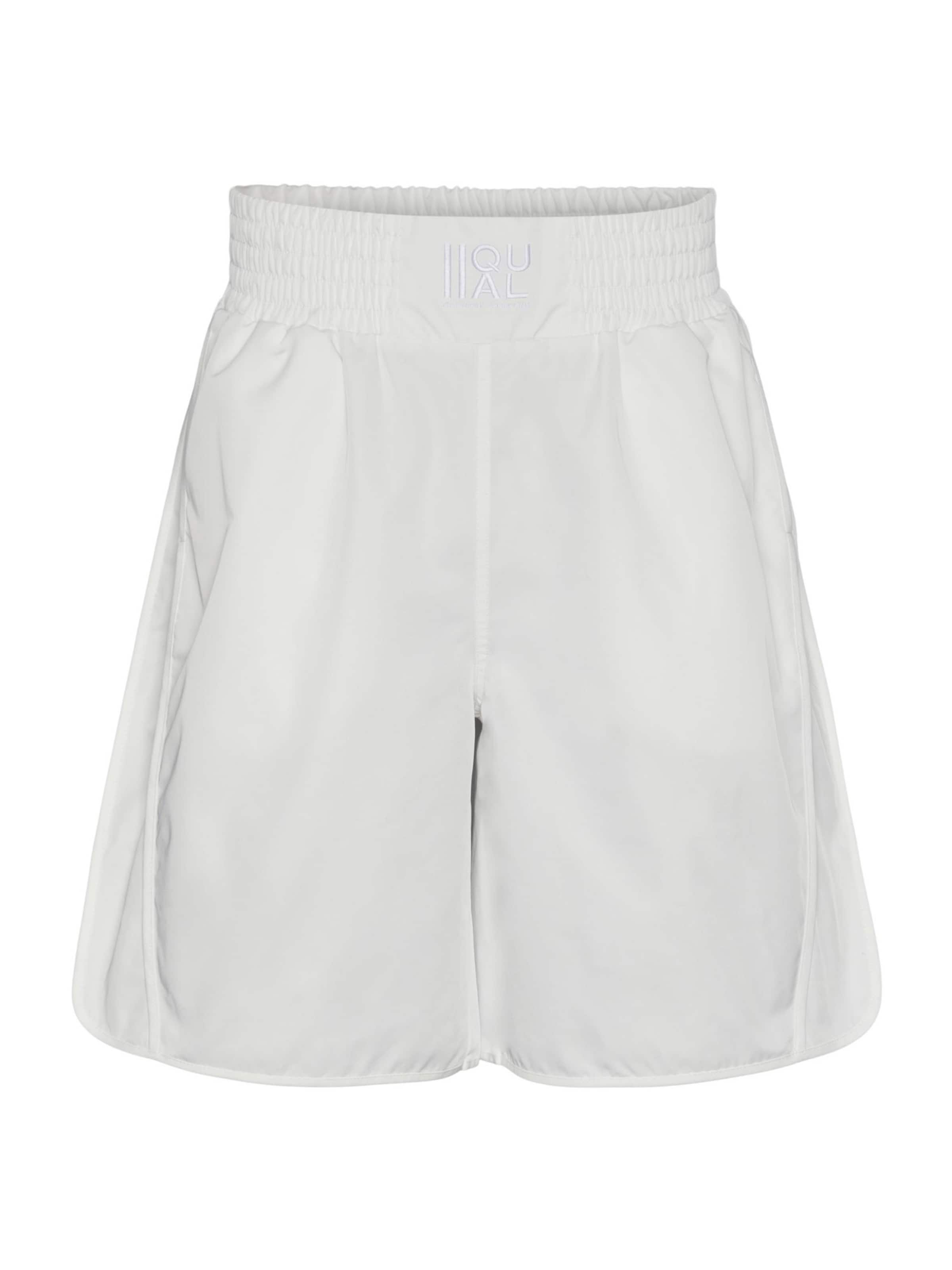 IIQUAL Loosefit Παντελόνι 'EMERY' σε λευκό: μπροστά