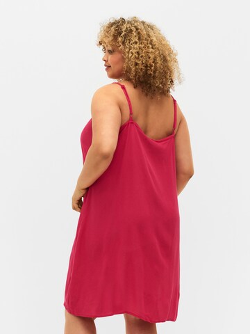 Zizzi - Vestido de verão 'ROSE' em vermelho