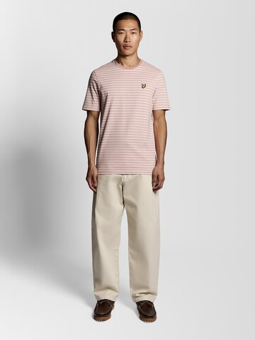 T-Shirt 'Breton' Lyle & Scott en rose