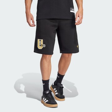 ADIDAS ORIGINALS Regular Sports trousers 'Manchester United VRCT' in Black: front