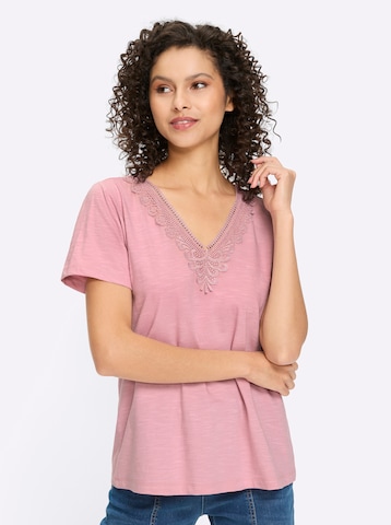 heine T-shirt i rosa: framsida