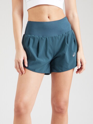 ASICS regular Παντελόνι φόρμας 'Road' σε πράσινο: μπροστά