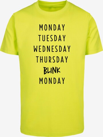 T-Shirt 'Blink' Mister Tee en jaune : devant