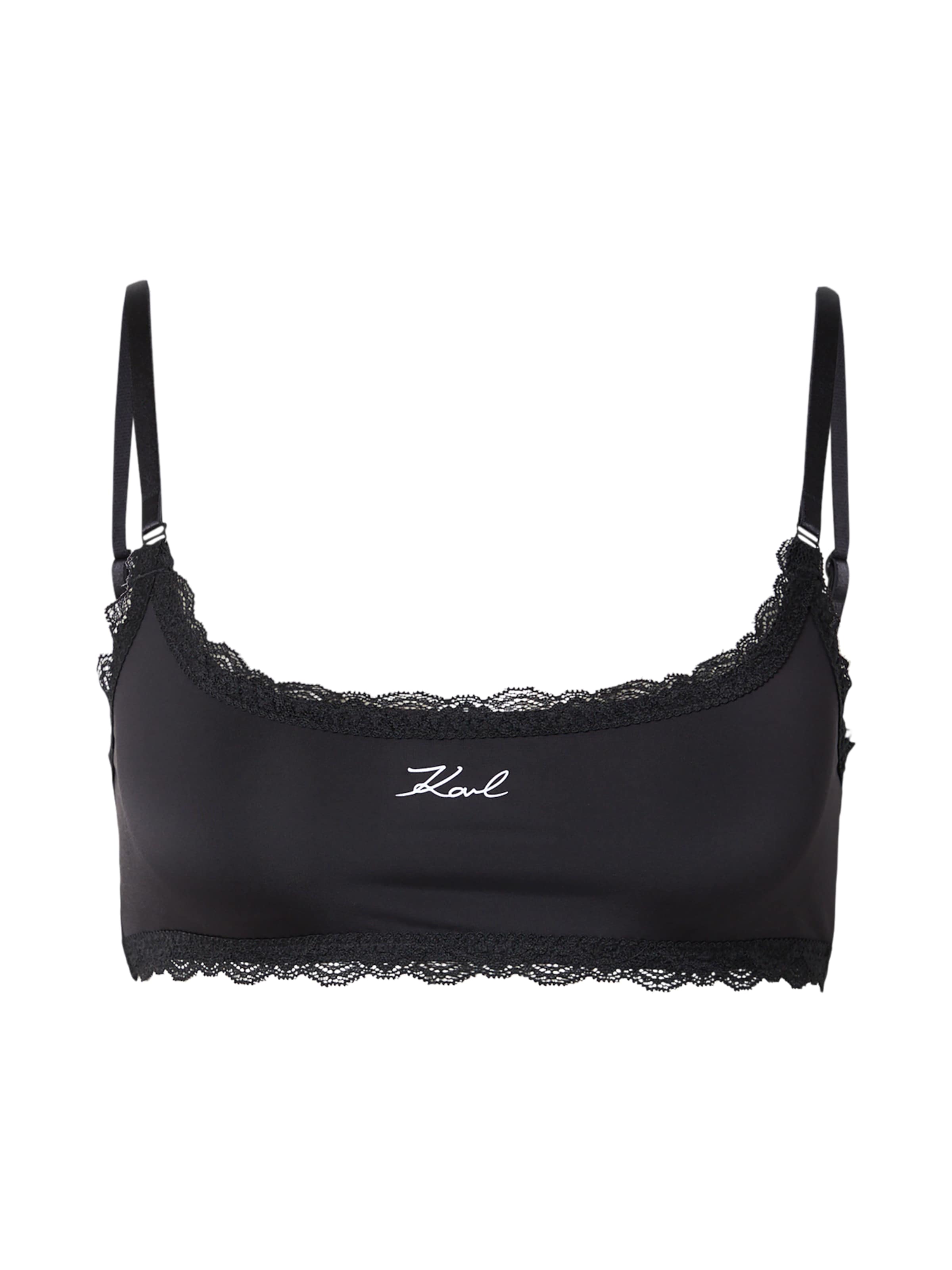 Karl Lagerfeld Bustier Biustonosz w kolorze czarny: przód