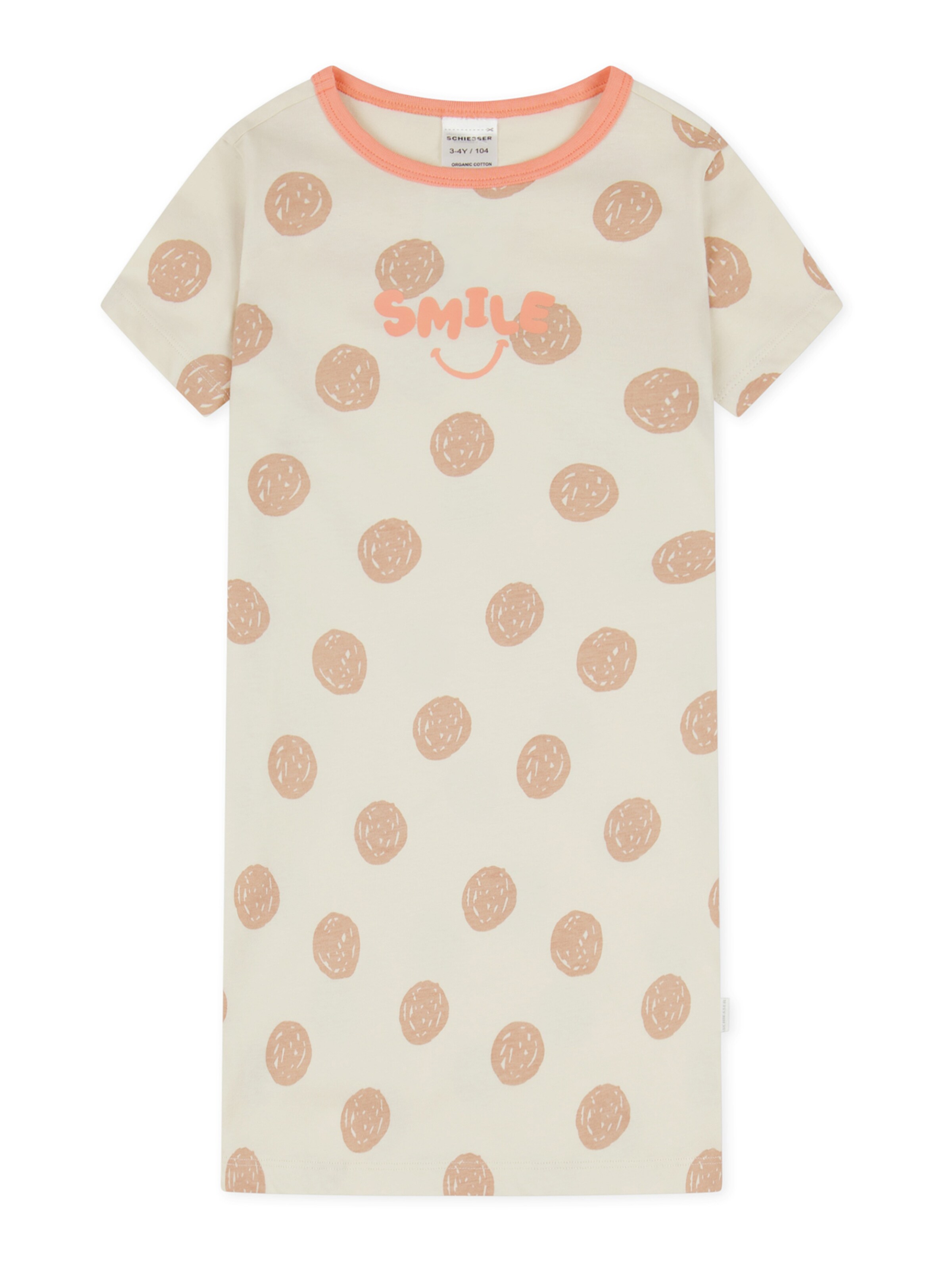 Chemise de nuit 'Nature Love' SCHIESSER en beige : devant