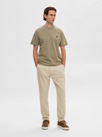 T-Shirt SELECTED HOMME en vert