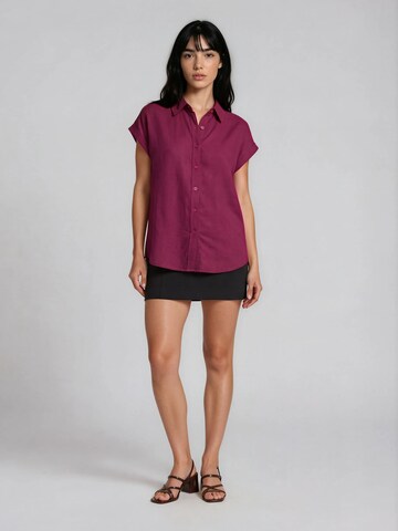 Funky Buddha Bluse in Lila: Vorderseite