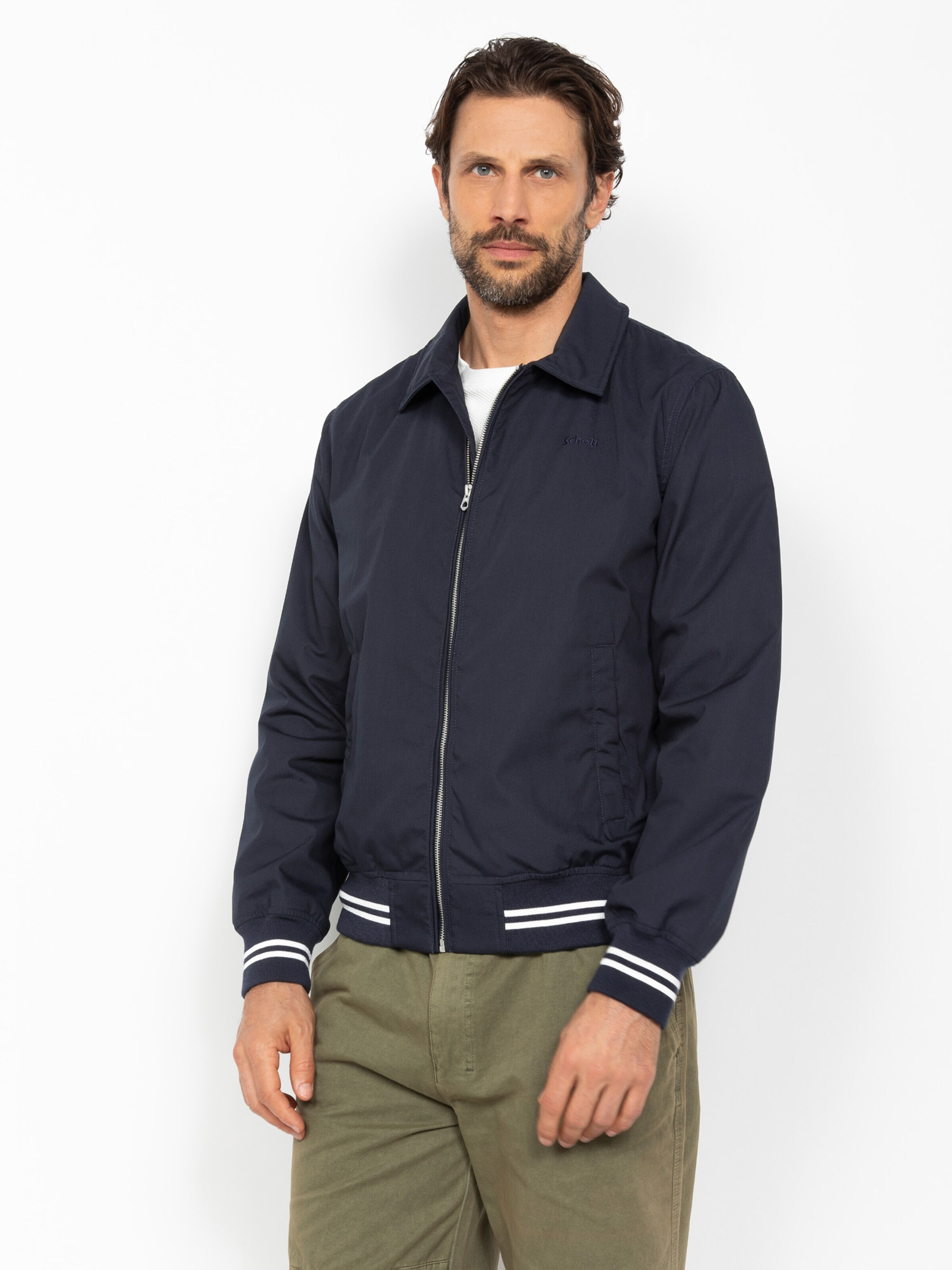 Manteau mi-saison Schott NYC en bleu
