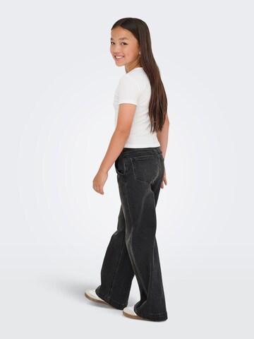 ONLY GIRLS Wide leg Jeans 'KOGNew Brook' in Grijs