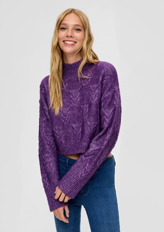 QS Sweater in Purple: front